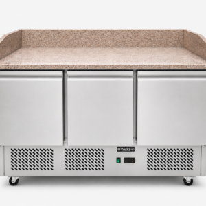 3 Door Saladette Pizza Prep Fridge 380L (S3PT) - Image 4