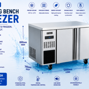 2 Door Under Bench Freezer 270L (WC1278)