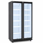Commercial upright display fridge with LED lighting
