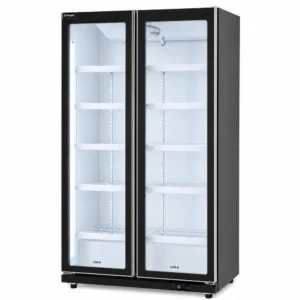 Commercial upright display fridge with LED lighting
