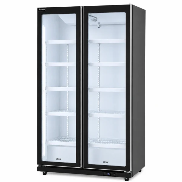 Commercial upright display fridge with LED lighting