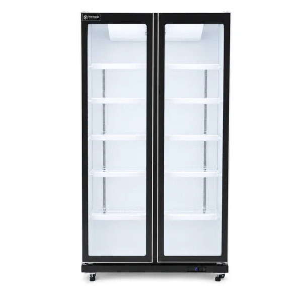 Commercial upright display fridge with LED lighting