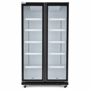 2 door commercial display fridge for drinks and food