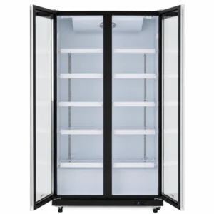 2 door commercial display fridge for drinks and food