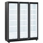 Commercial upright display fridge with LED lighting