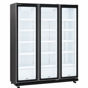 Commercial upright display fridge with LED lighting