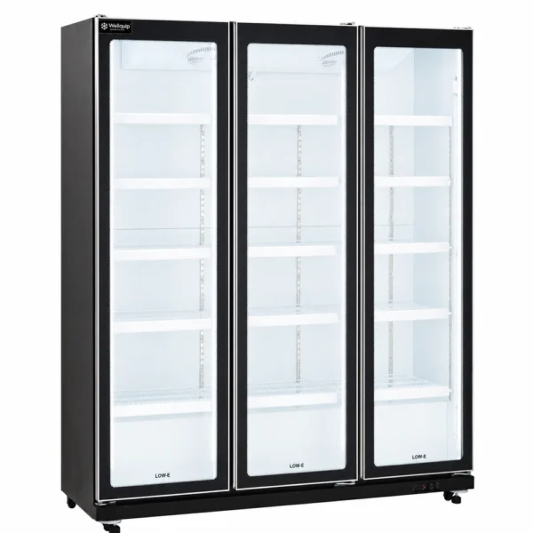 IV36_Front-left with doors closed Commercial upright display fridge with LED lighting