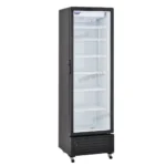 1 door commercial upright display fridge with glass doors and LED lighting