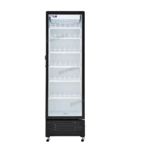 1 door commercial upright display fridge with glass doors and LED lighting