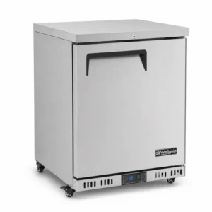 one door under bench freezer with auto defrost