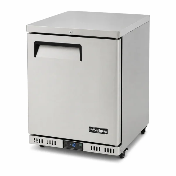 one door under bench freezer with auto defrost