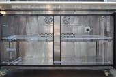 commercial mega salad prep fridge for pizzerias, cafés, and restaurants