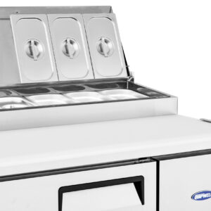 PPA06 1 Door Pizza Prep Fridge 270L 6×GN1/3 - Image 3