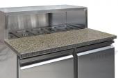commercial saladette prep fridge for pizzerias, cafés, and restaurants