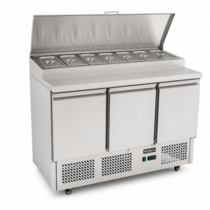 3 Door Saladette Prep Fridge 380L (S30T)