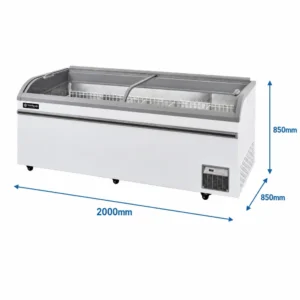 800L Auto Defrost Glass Display Chest Freezer (SN800) - Image 4