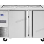 commercial saladette prep fridge for restaurants, cafés, and dessert bars