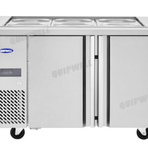 commercial saladette prep fridge for restaurants, cafés, and dessert bars