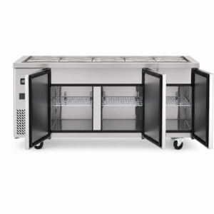 3 Door Salad Toppings Fridge 580L (SR1810) - Image 3