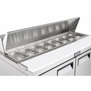 2 Door Salad Prep Fridge 510L (SSA51) - Image 7