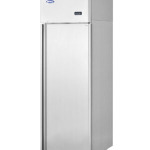 1-door commercial upright storage fridge with a stainless steel door and low running costs