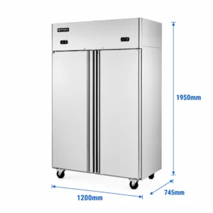 850L Upright Combo 1 Fridge 1 Freezer (TSC1A1) - Image 4