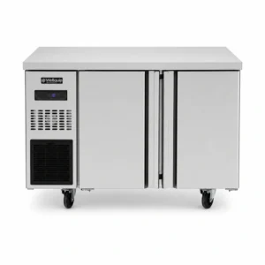 Under bench freezer with front-ventilated fan forced cooling