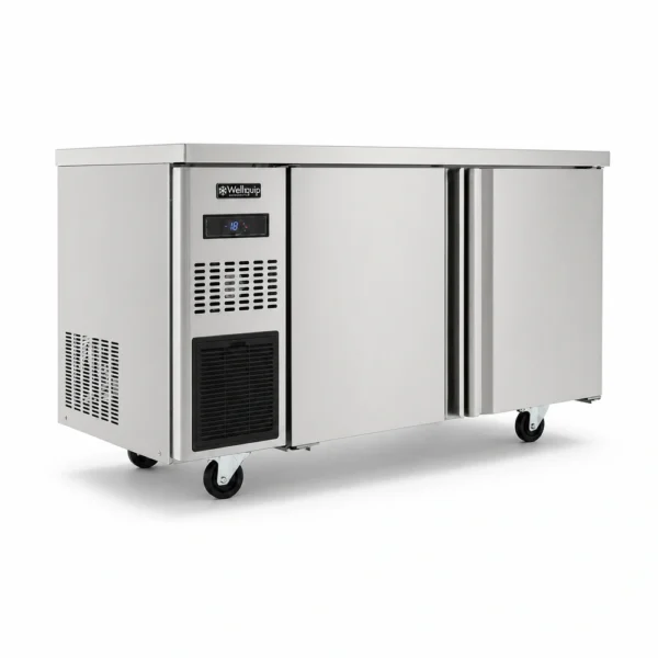 Stainless steel under bench freezer for compact kitchens