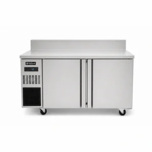 370L commercial kitchen freezer with splashback worktop