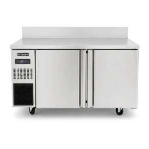 370L commercial kitchen freezer with splashback worktop