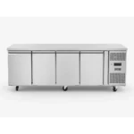 4 door commercial under bench freezer with stainless steel doors and low running costs