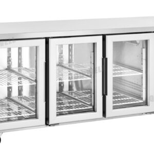 3 Door Glass Under Bench Fridge 420L (WGA42) - Image 5