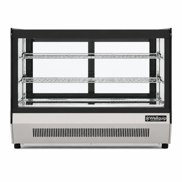 3-tier countertop cake display fridge with LED lighting