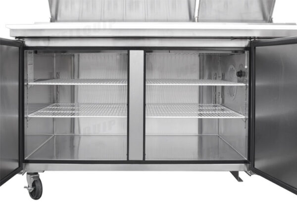 commercial pizza prep fridge for pizzerias, cafés, and restaurants
