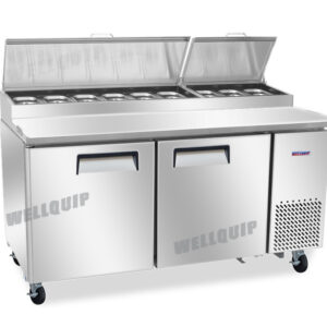 2 Door Pizza Prep Fridge 530L (PPA09) - Image 5