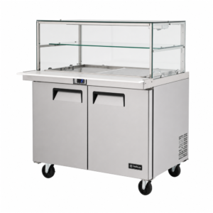2 Door Glass Mega Salad Prep Fridge 420L (MS42G) - Image 4