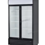 2 door upright glass display fridge Wellquip LG10HB model