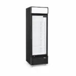 1 door upright glass door fridge 430 litre