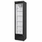 Black one door retail display freezer