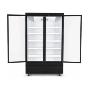 Wellquip FC2X 2 door upright display freezer with auto defrost cooling