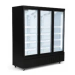 3 door commercial glass door display freezer for supermarkets