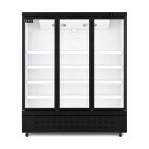 3 door commercial glass door display freezer for supermarkets