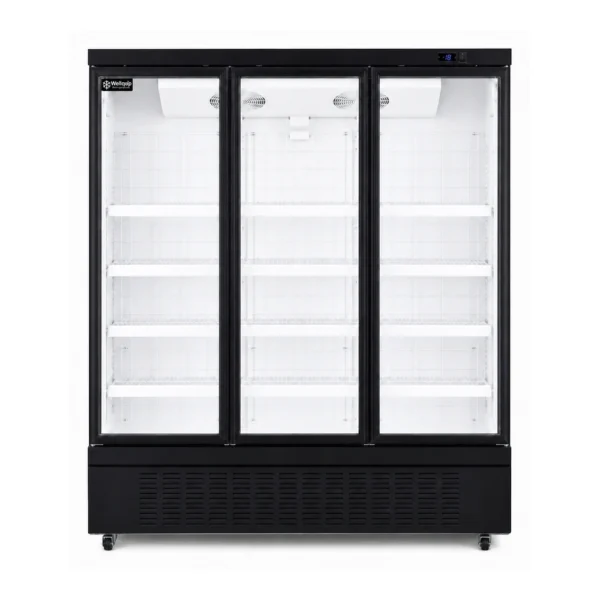 3 door commercial glass door display freezer for supermarkets