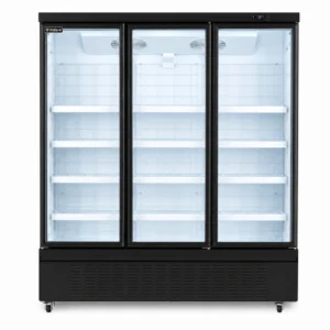 3 door commercial glass door display freezer for supermarkets