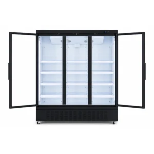 3 door commercial glass door display freezer for supermarkets