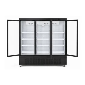 3 door commercial glass door display freezer for supermarkets