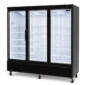 3 door upright display freezer with glass doors and LED lighting