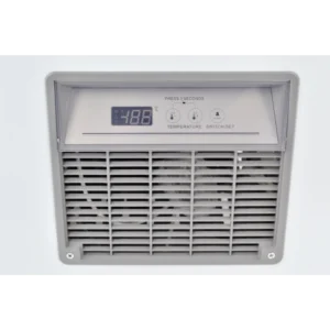Energy-efficient glass display chest freezer with 1000L capacity, LED lighting, auto defrost and curved sliding doors