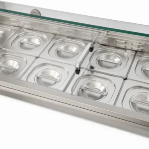 340L 2 Door Salad Prep Display Fridge (SS34G) - Image 7