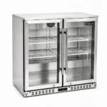 Stainless steel under bar fridge for cafés, offices, alfresco areas